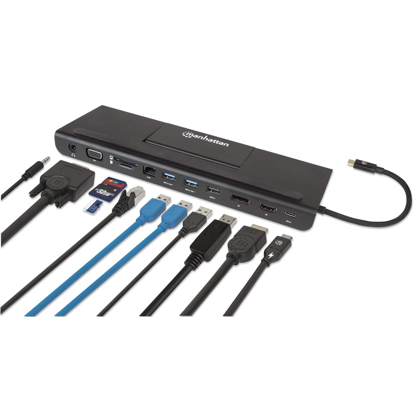 Docking station de USB-C a 11 puertos, para tres monitores, con MST Image 8