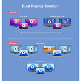 Docking Station USB-C 10 en 1 con MST para doble monitor 4K Image 13