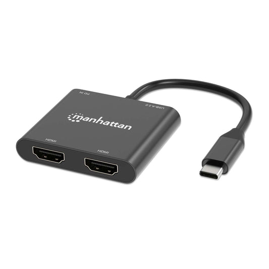 Adaptador de USB-C PD a monitor Dual-HDMI para laptop y tablet Image 1