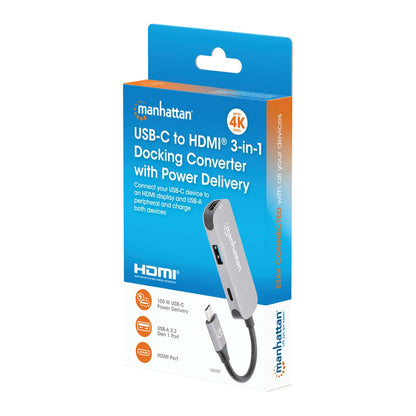 Docking Station USB-C a HDMI, 3 en 1 con suministro de energía Packaging Image 2