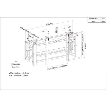 Soporte Premium de TV para Video Wall  Image 11