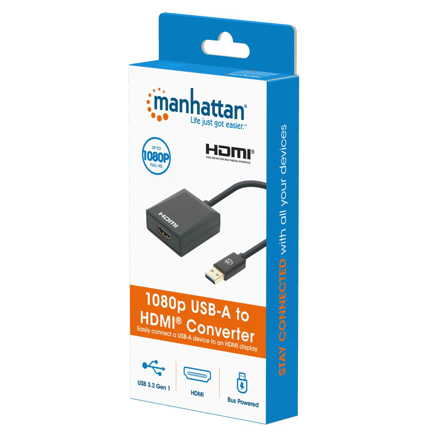 Adaptador USB a HDMI, 1080P HD Audio Video Cable Convertidor USB