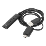Cable adaptador auxiliar de audio estéreo 2 en 1 USB-C y USB-A a 3.5 mm Image 6