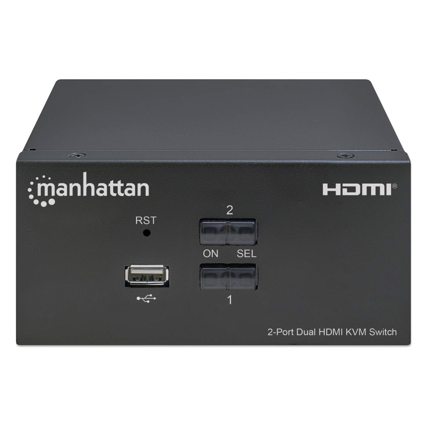Manhattan Switch KVM HDMI de 2 puertos para dos monitores (153522)
