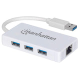 Hub de 3 puertos USB 3.0 con Adaptador Gigabit Ethernet Image 1