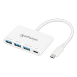 Hub USB-C 3.2 Gen 1 de 3 puertos, con suministro de energía Image 1