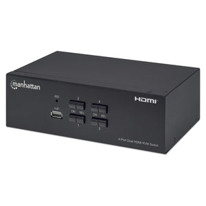 Switch KVM HDMI de 4 puertos para dos monitores Image 1