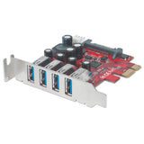 Tarjeta PCI Express USB SuperSpeed 3.0 de 4 puertos con bracket corto Image 4