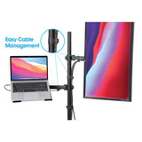 Soporte para escritorio combinado con brazo para monitor y soporte para laptop Image 9